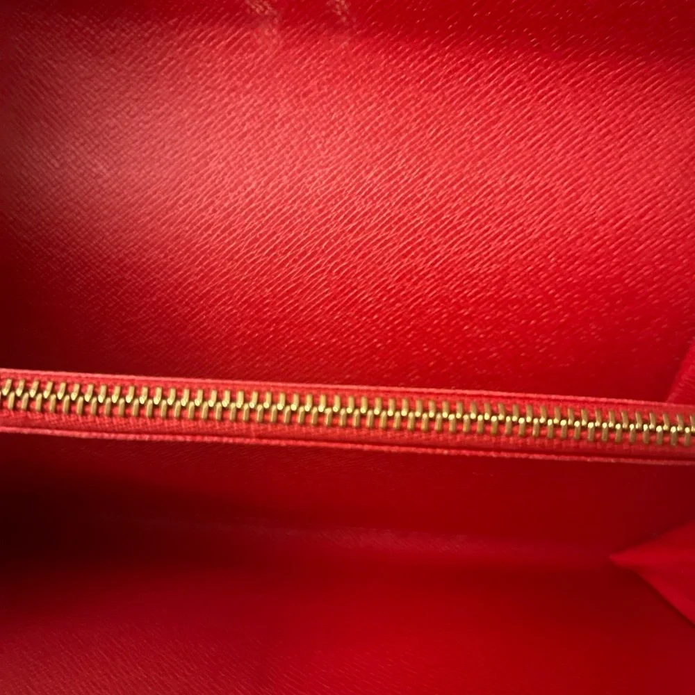 Authentic Louis Vuitton Red Epi Leather Wallet